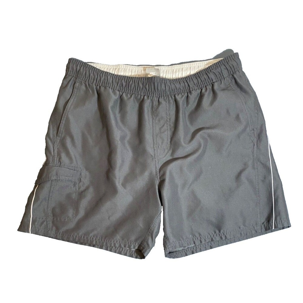 Nike Swim Trunks/Bathing Suit~Mens L Large~Dark Charcoal Gray~NICE!
